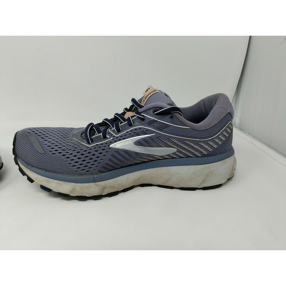 Brooks Ghost 12 Womens 1203051B086 Gray Running Jogging Shoes Sneaker Size 6.5 B - Picture 7 of 10
